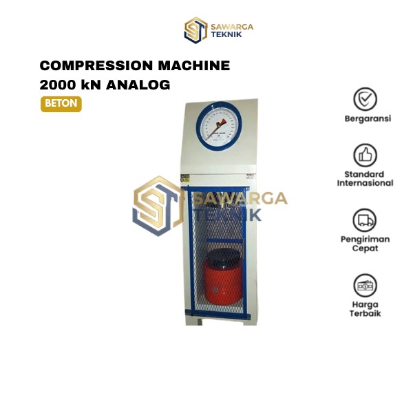 Jual Compression Machine 2000 kN Analog Standar ASTM C-39