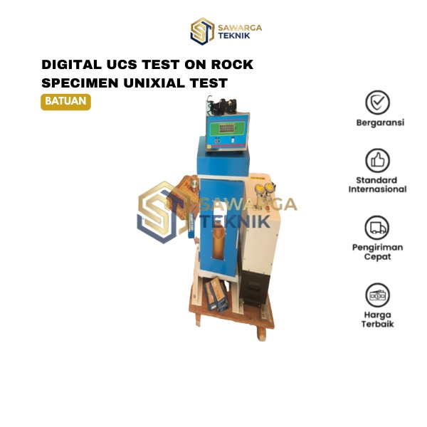 Jual Digital UCS Test on Rock Specimen Uniaxial Test 