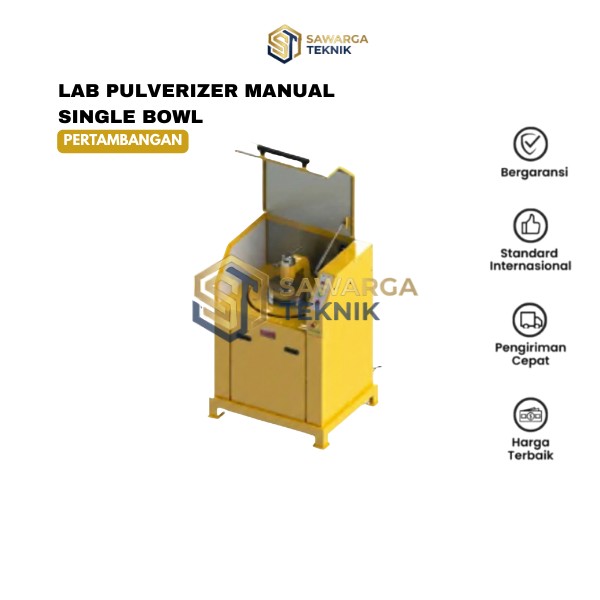 Jual Lab Pulverizer Manual Single Bowl 
