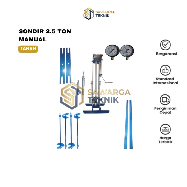 Jual Sondir 2.5 Ton Manual Standar ASTM D-3441