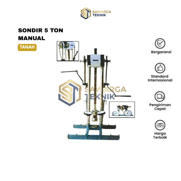 Jual Sondir 5 Ton Manual Standar ASTM D-3441