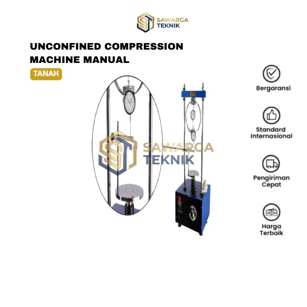 Jual Unconfined Compression Machine Manual Standar ASTM D-2166